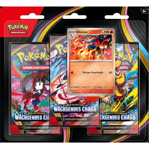 Pokémon Mega Entwicklung Wachsendes Chaos - 3-Pack Blister