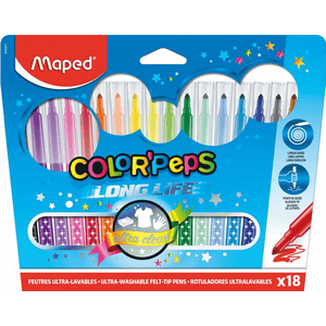 Maped Filzstifte COLOR'PEPS LONG LIFE x 18