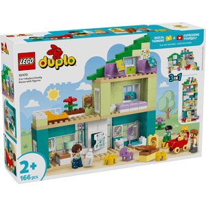 LEGO® DUPLO® 10470 Modernes Familienhaus mit Figuren – 3-in-1-Set