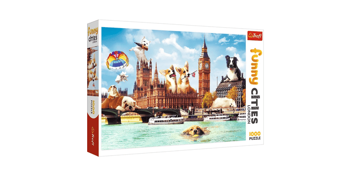 Trefl Puzzle 1000 – Funny Cities / Hunde in London