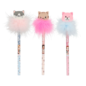 TOPModel Bleistift mit Radier-Topper CAT LOVE - 1 Bleistift