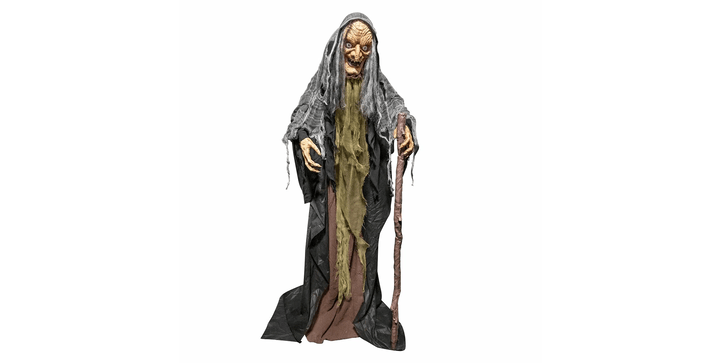 Animatronic Stehende Hexe mit Krückstock