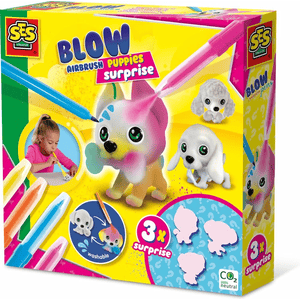 SES Blow airbrush Pens - Welpen surprise 3x