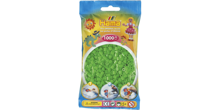 Perlenbeutel 1000 St. fluor-grün