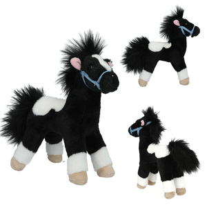 Miss Melody Plüschpferd Schwarz Weiß 18 cm