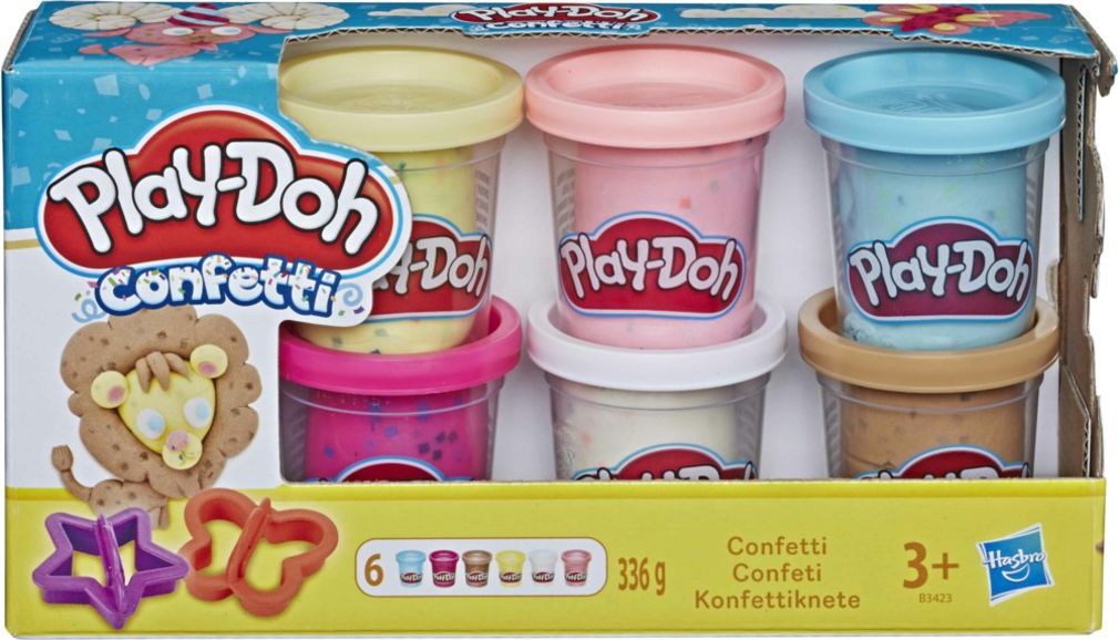 Play Doh - Konfettiknete 6er Set