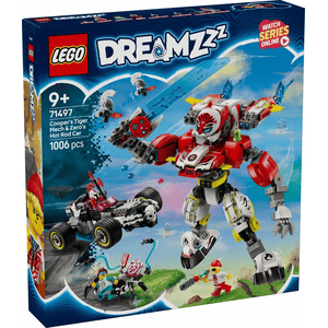 LEGO® DREAMZzz 71497 Coopers Tiger-Mech und Zero's Hot Rod Auto