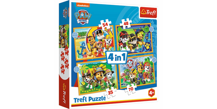 Trefl 4 in 1 Puzzle - Paw Patrol