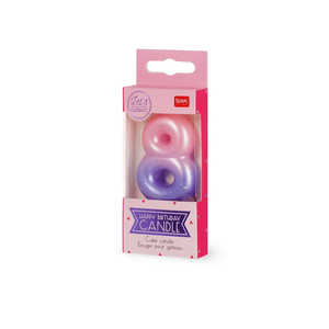 Legami Happy Birthday Candle - Tortenkerze - 8 - Pink
