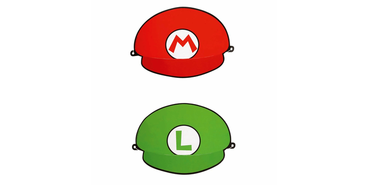 Amscan 8 Partymützen Super Mario - Papier