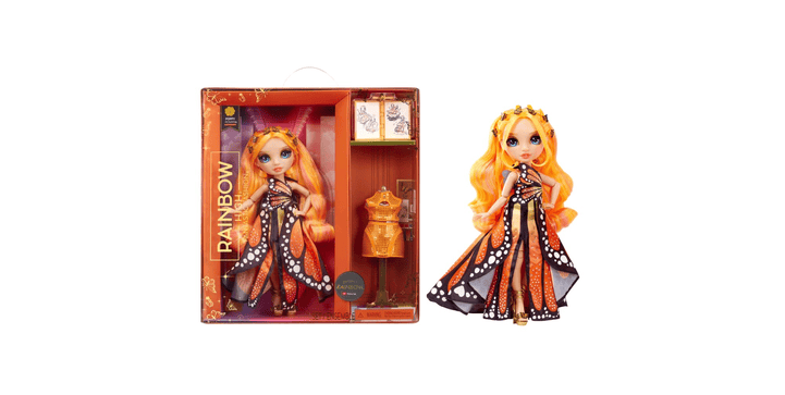 Rainbow High Fantastic Fashion Poppy Rowan - Orange 11”