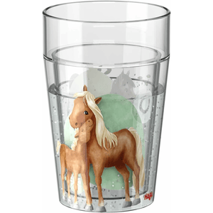 HABA Glitzerbecher Pferde
