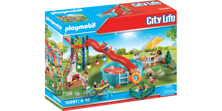 70987 Poolparty mit Rutsche - Playmobil