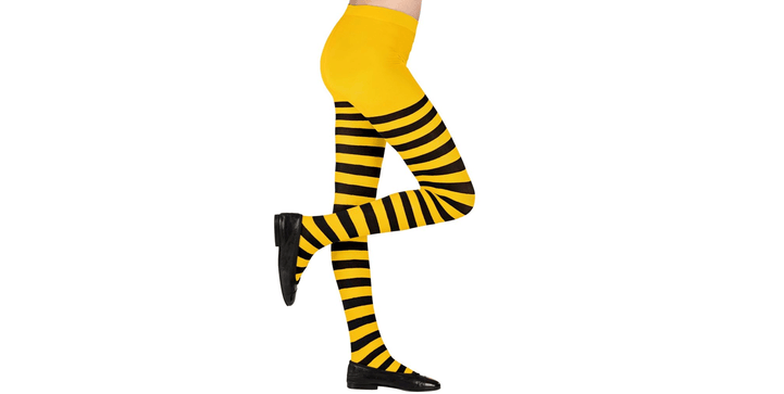Strumpfhose gelb schwarz gestreift clearance