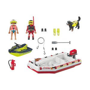 71464 Feuerwehrboot mit Aqua Scooter - Playmobil