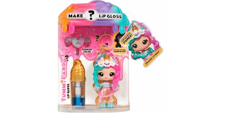 Yummiland Lip Gloss Doll- Mystery Color Change - Phoebe Frappe