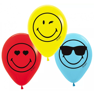 Amscan - 6 Latex Ballons "Smileyworld"