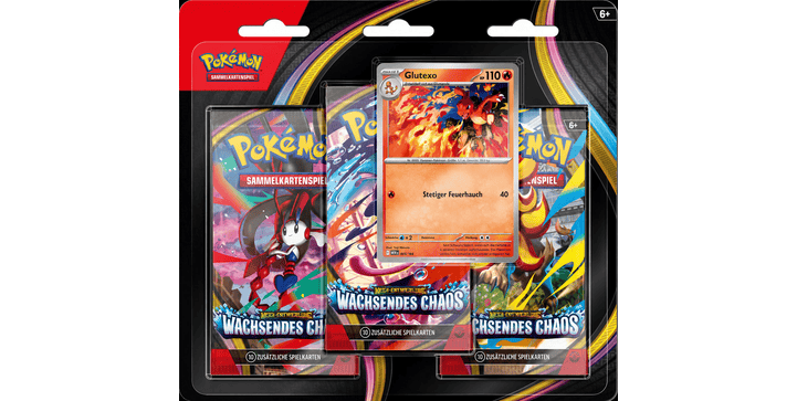 Pokémon Mega Entwicklung Wachsendes Chaos - 3-Pack Blister