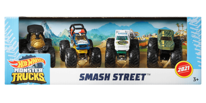 Hot Wheels Monster Trucks 1:64 4er-Pack GBP23