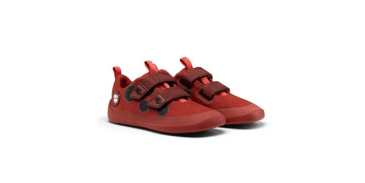 Affenzahn Barfußschuh Baumwolle Lucky - Marienkäfer Gr. 21
