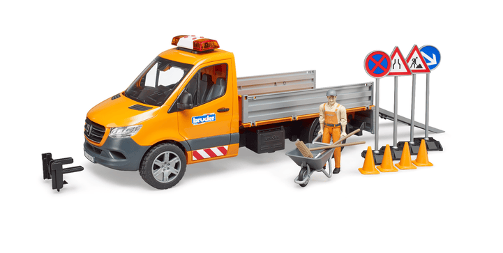 bruder - MB Sprinter Kommunal mitFahrer L+S Modul und Zubehör