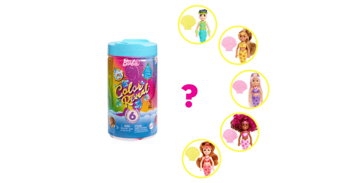 Barbie Color Reveal Chelsea - Meerjungfrauenpuppe - Blindpack
