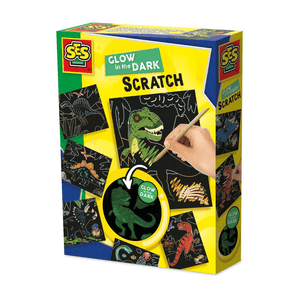 SES Glow in the Dark Kratzbilder - Dinosaurier