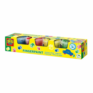 SES Fingerfarbe 4 Grundfarben x 110 ml