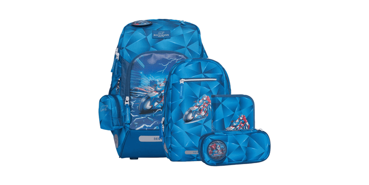 Beckmann Schulrucksack Active Air FLX 6-teiliges Set - Blue Lightning