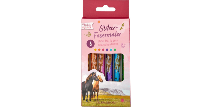 Die Spiegelburg Glitzer-Fasermaler - Pferdefreunde