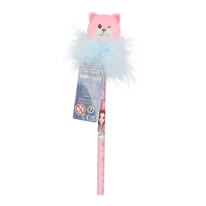 TOPModel Bleistift mit Radier-Topper CAT LOVE - 1 Bleistift
