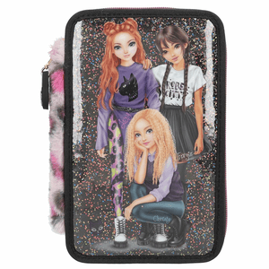 TOPModel 3 Fach Federtasche REBEL KITTY