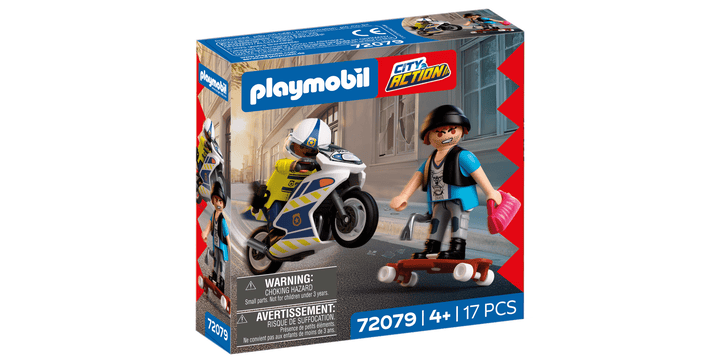72079 Verfolgungsjagd mit Motorrad - Playmobil