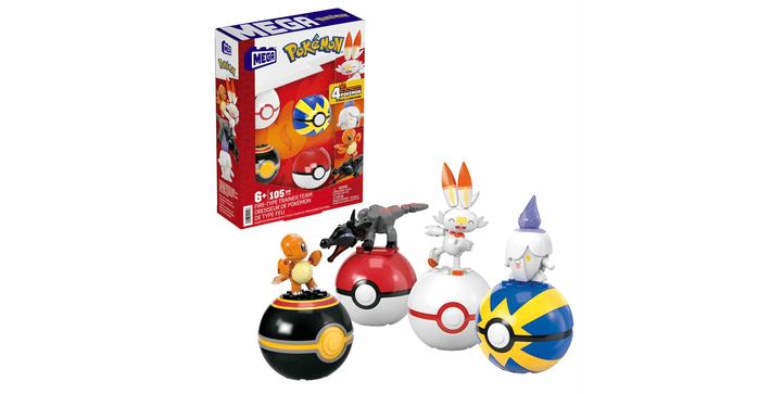 MEGA Pokémon - 4 Feuer-Typ Pokémon Sets