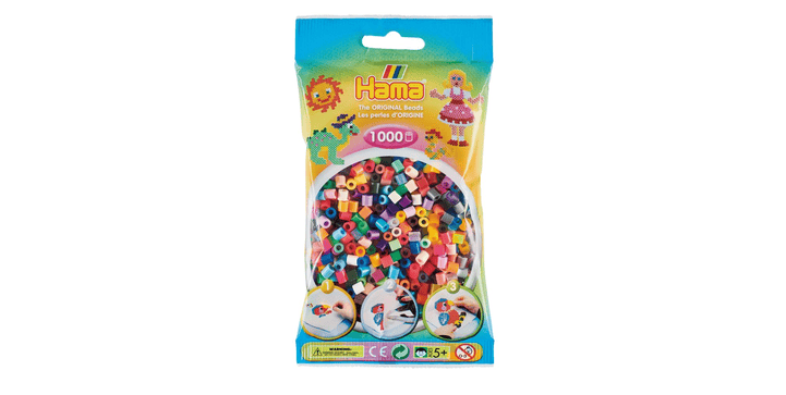 Hama Perlenbeutel 1.000 St. 52-Farben-Mix