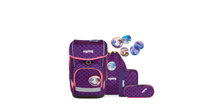 ergobag cubo Schulranzen-Set PerlentauchBär
