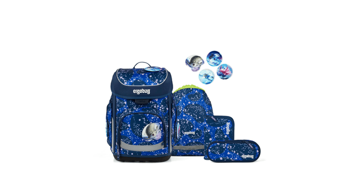 ergobag cubo Schulranzen-Set OzeanBärwohner