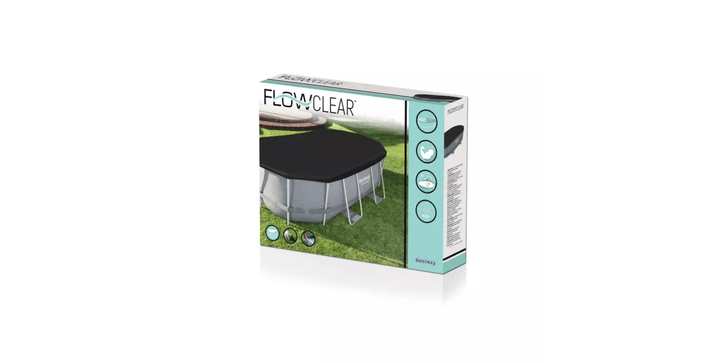 Bestway Flowclear PVC-Abdeckplane grau