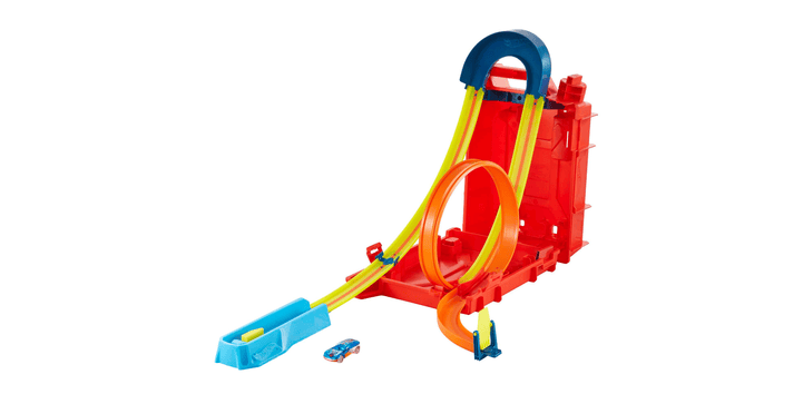 Hot Wheels Track Builder Unlimited Kanister Stunt Box inkl. 1 Spielzeugauto