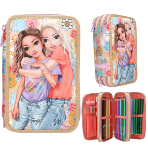 TOPModel 3 Fach Federtasche GIRL POWER