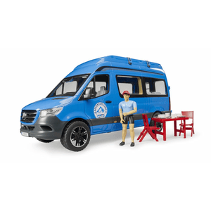 bruder - MB Sprinter Camper mit Fahrer und Zubehör