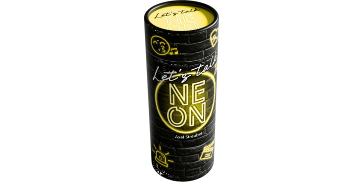 HABA Familienspiel Partyspiel Let's talk NEON gelb