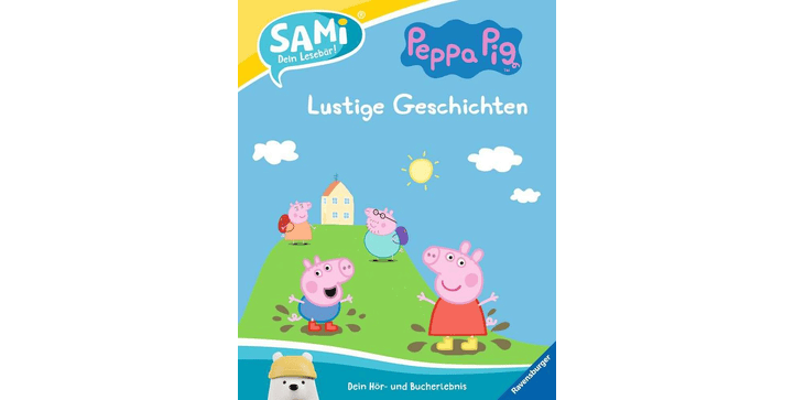 Ravensburger 49636 – Sami Lesebär - Unterwegs mit Peppa Lustige Geschichten