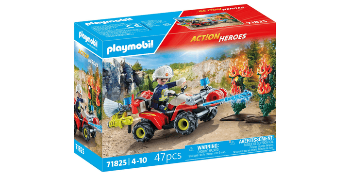 71825 Feuerwehr Quad löscht Heckenbrand - Playmobil