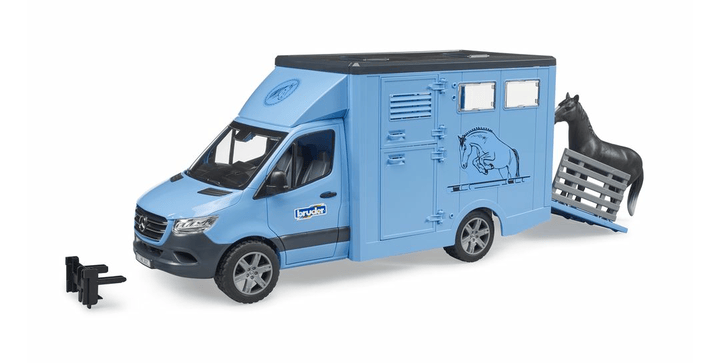 bruder - MB Sprinter Tiertransporter mit 1 Pferd