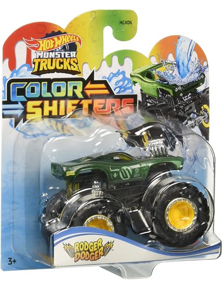 Hot Wheels Monster Trucks 1:64 Color Shifters Rodger Dodger 