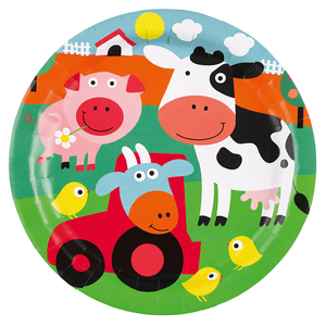 Farm Fun - Pappteller - Partydekoration