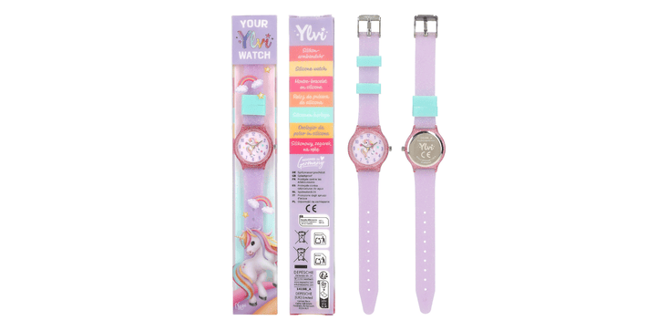 Ylvi Silikon Armbanduhr ( lila )