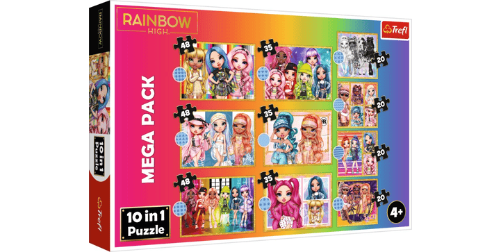 Trefl 10 in 1 Puzzle - Rainbow High
