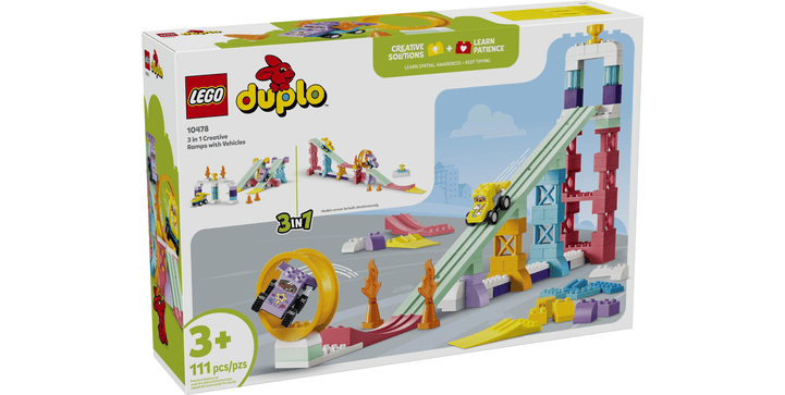 LEGO® DUPLO® 10478 Stadt Kreative Sprungschanzen mit kleinen Flitzern 3 in 1 Set